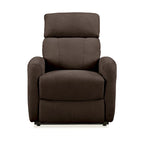 Fauteuil inclinable releveur en chenille marron — 1 place