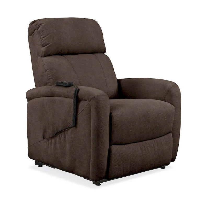 Fauteuil inclinable releveur en chenille marron — 1 place
