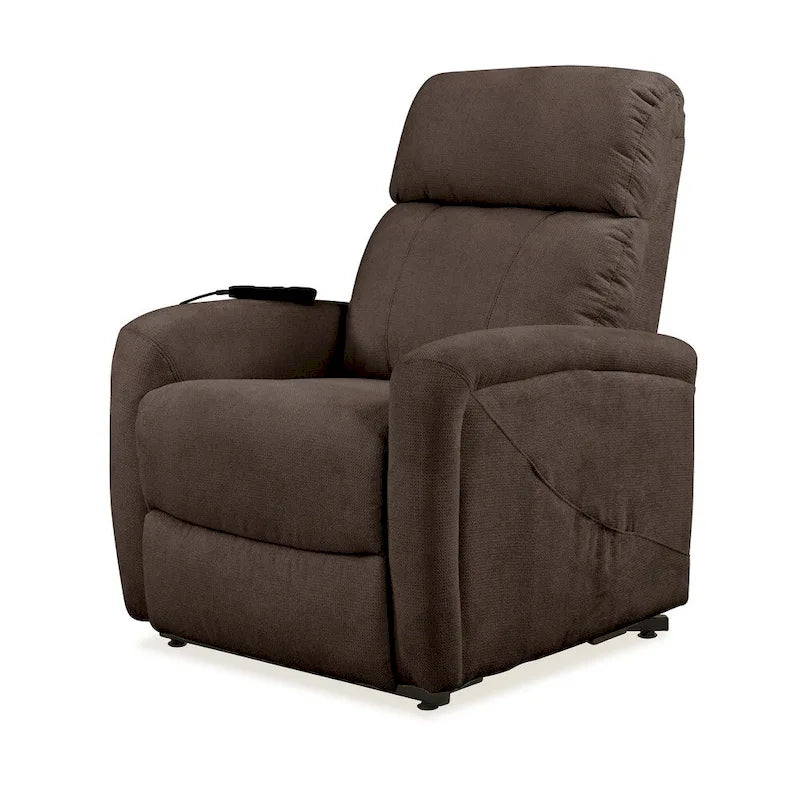 Fauteuil inclinable releveur en chenille marron — 1 place