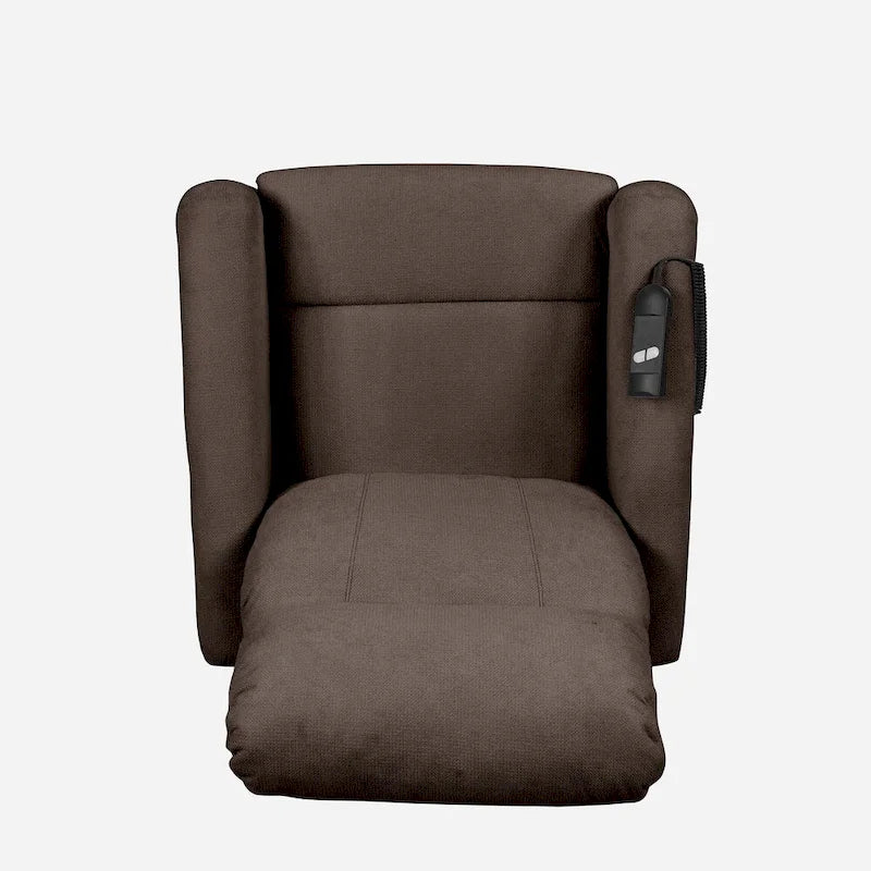 Fauteuil inclinable releveur en chenille marron — 1 place