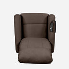 Fauteuil inclinable releveur en chenille marron — 1 place
