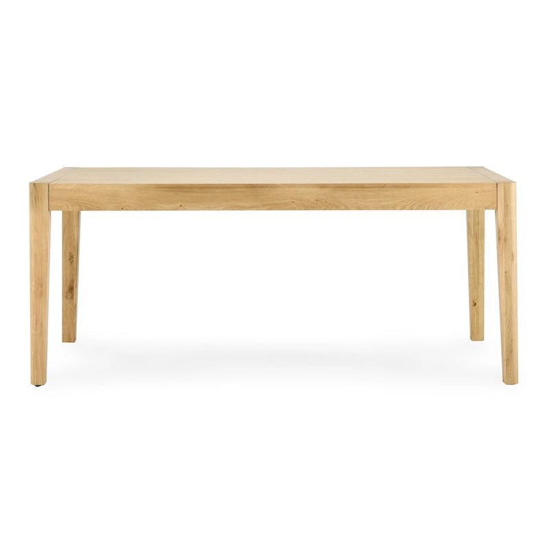 Table à manger en chêne brun naturel, 6 places, 72"L