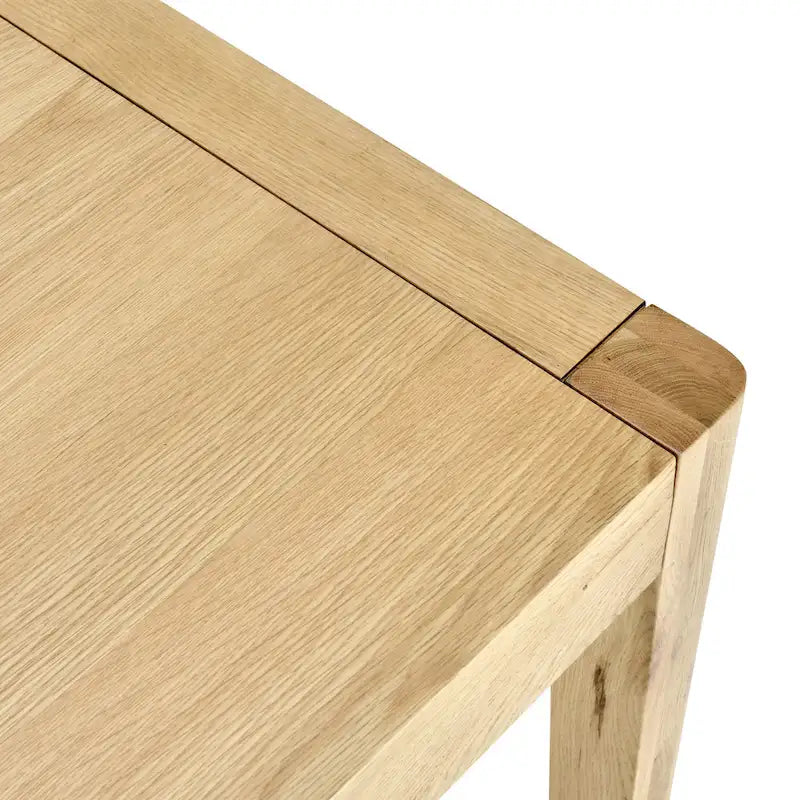 Table à manger en chêne brun naturel, 6 places, 72"L