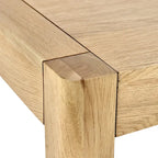 Table à manger en chêne brun naturel, 6 places, 72"L