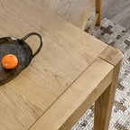 Table à manger en chêne brun naturel, 6 places, 72"L