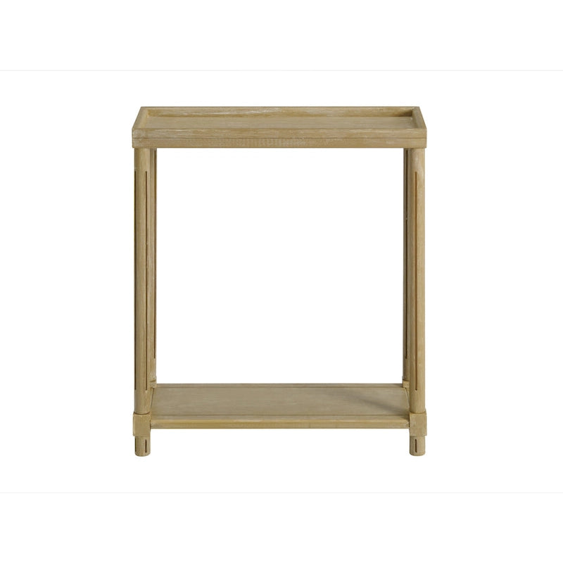 Tables d'appoint étroites en chêne massif, lot de 2