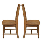 Chaises de salle à manger sans accoudoirs Mission, non finies / Pécaniers / Noires / Blanches, lot de 2