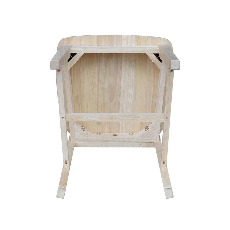 Chaises de salle à manger sans accoudoirs Mission, non finies / Pécaniers / Noires / Blanches, lot de 2
