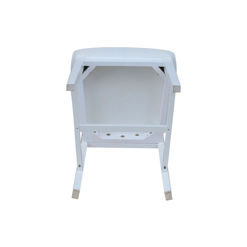 Chaises de salle à manger sans accoudoirs Mission, non finies / Pécaniers / Noires / Blanches, lot de 2