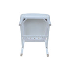 Chaises de salle à manger sans accoudoirs Mission, non finies / Pécaniers / Noires / Blanches, lot de 2