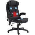 Fauteuil de bureau massant inclinable haut dossier, noir/rose, 1 personne