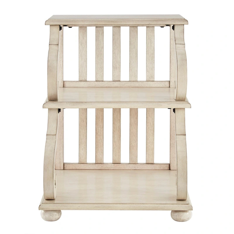 Table d'appoint à volutes en bois – Rouge / Chêne / Vert sauge / Blanc antique / Noir, utilisation individuelle