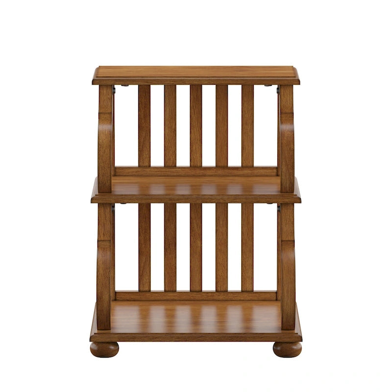 Table d'appoint à volutes en bois – Rouge / Chêne / Vert sauge / Blanc antique / Noir, utilisation individuelle