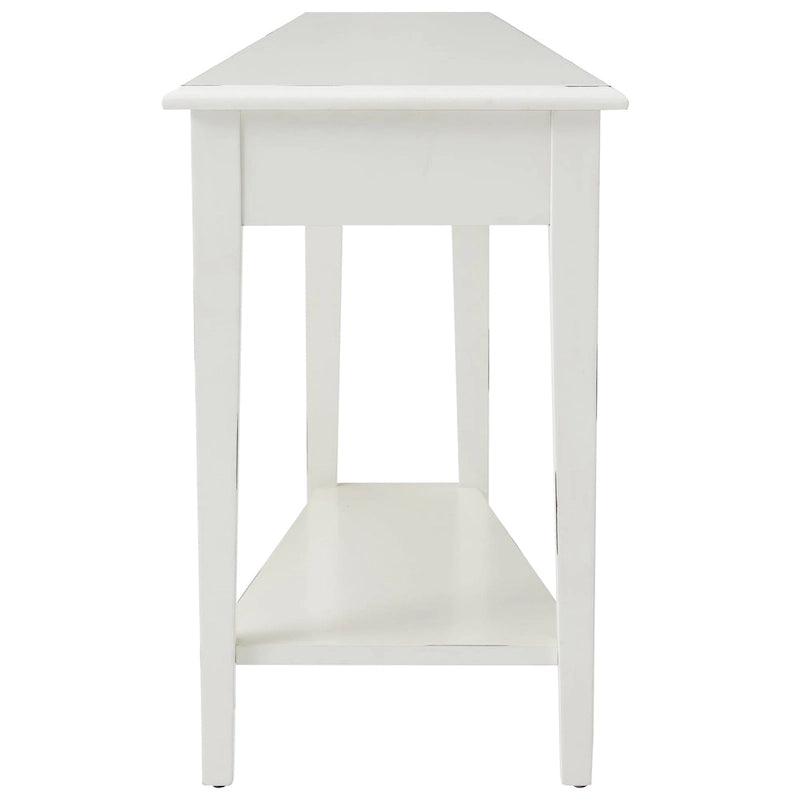 Table d'appoint compensée à 1 place avec étagère – Ardoise / Chêne moyen / Blanc