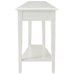 Table d'appoint compensée à 1 place avec étagère – Ardoise / Chêne moyen / Blanc
