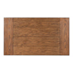 Bureau industriel marron avec 2 étagères, 1 personne