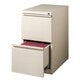 Caisson de classement mobile 2 tiroirs en acier avec serrure – Beige / Noir / Gris / Blanc / Naturel / Bleu / Marron
