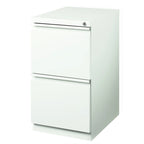 Caisson de classement mobile 2 tiroirs en acier avec serrure – Beige / Noir / Gris / Blanc / Naturel / Bleu / Marron