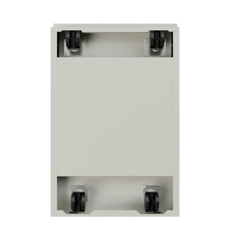 Caisson de classement mobile 2 tiroirs en acier avec serrure – Beige / Noir / Gris / Blanc / Naturel / Bleu / Marron
