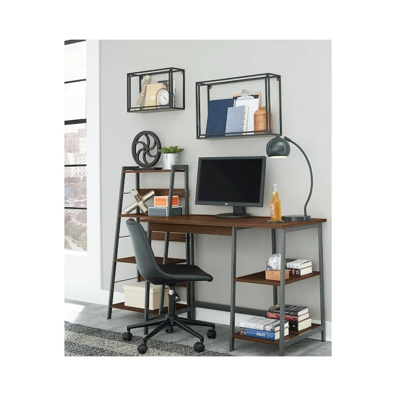 Chaise de bureau pivotante en similicuir noir pour 1 personne