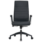 Fauteuil de bureau haut dossier en cuir, pivotant, 1 place — Noir / Marron clair / Bleu marine / Gris / Marron clair / Blanc / Anthracite / Vert