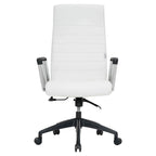 Fauteuil de bureau haut dossier en cuir, pivotant, 1 place — Noir / Marron clair / Bleu marine / Gris / Marron clair / Blanc / Anthracite / Vert