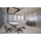 Fauteuil de bureau haut dossier en cuir, pivotant, 1 place — Noir / Marron clair / Bleu marine / Gris / Marron clair / Blanc / Anthracite / Vert