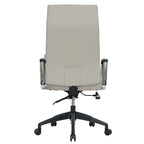 Fauteuil de bureau haut dossier en cuir, pivotant, 1 place — Noir / Marron clair / Bleu marine / Gris / Marron clair / Blanc / Anthracite / Vert