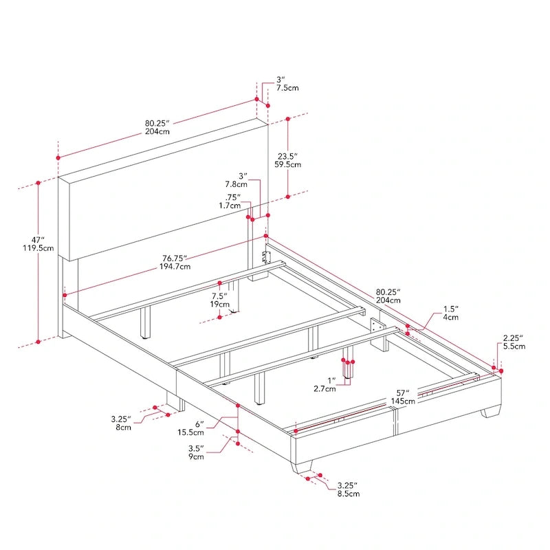 Lit plateforme en bouclé crème – Simple / Double / Grand lit / Très grand lit, 1 personne