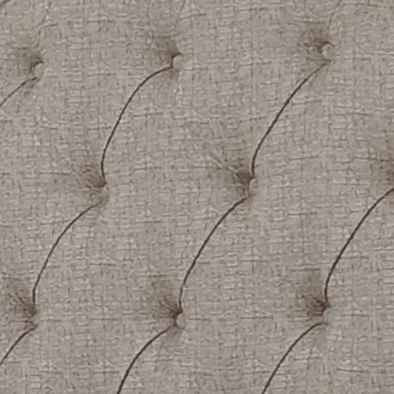 Lit capitonné en chenille touffetée blanc antique – Lit simple/double/Queen/King, 1-2 personnes