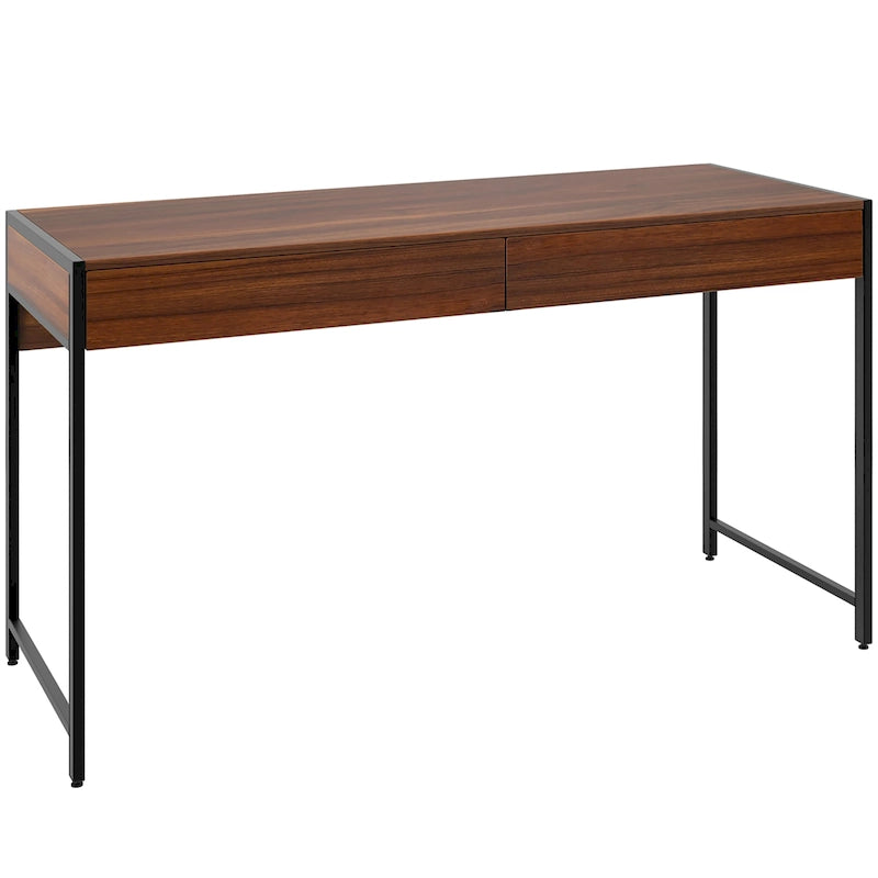 Secrétaire 2 tiroirs — Antique / Marron / Noir — Simple