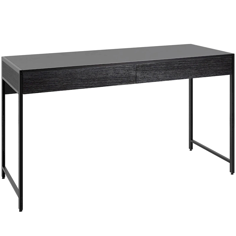 Secrétaire 2 tiroirs — Antique / Marron / Noir — Simple