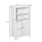 Meuble de rangement au sol double porte finition bois blanc, 1 à 2 personnes