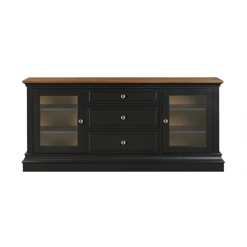 Meuble TV 2 portes anthracite/blanc/bleu/gris – Compatible avec les téléviseurs jusqu'à 65 po