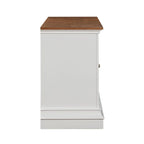 Meuble TV 2 portes anthracite/blanc/bleu/gris – Compatible avec les téléviseurs jusqu'à 65 po
