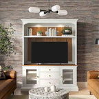 Meuble TV 2 portes anthracite/blanc/bleu/gris – Compatible avec les téléviseurs jusqu'à 65 po