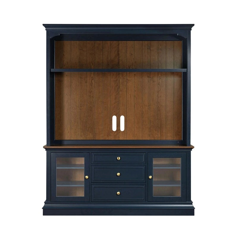 Meuble TV 2 portes anthracite/blanc/bleu/gris – Compatible avec les téléviseurs jusqu'à 65 po