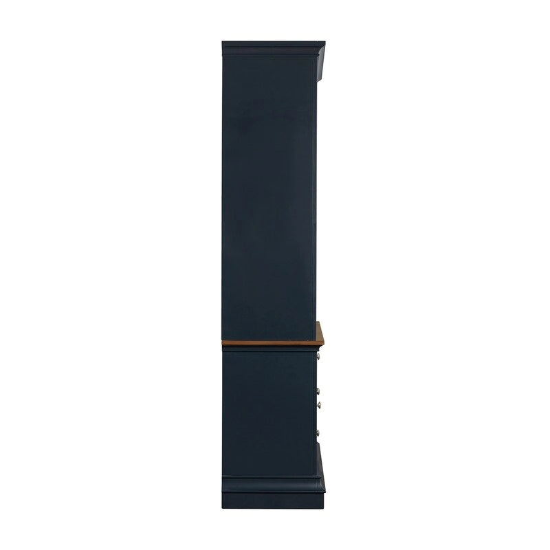 Meuble TV 2 portes anthracite/blanc/bleu/gris – Compatible avec les téléviseurs jusqu'à 65 po
