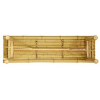 Banc pliant en bambou naturel, style asiatique, 2 personnes