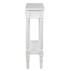 Table console traditionnelle noire / grise / blanche avec tiroir