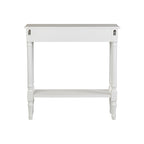 Table console traditionnelle noire / grise / blanche avec tiroir