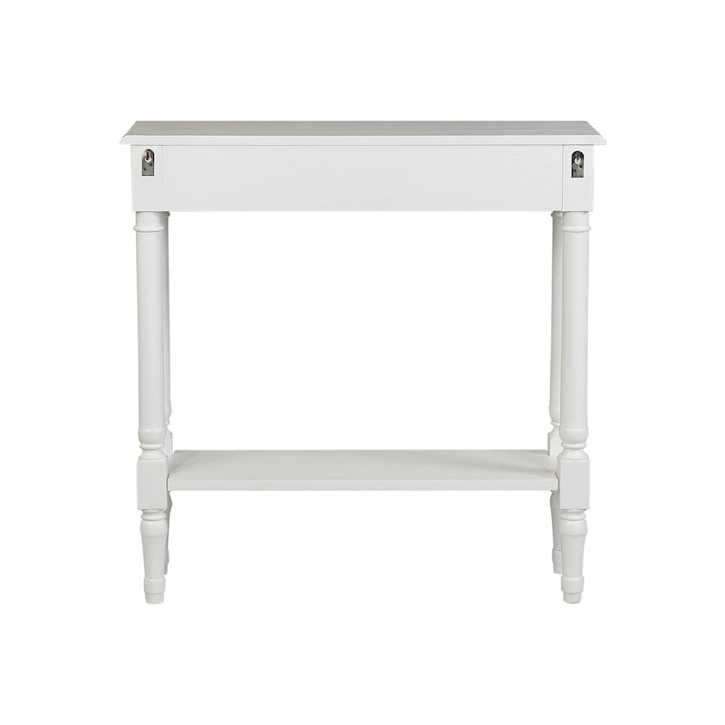 Table console traditionnelle noire / grise / blanche avec tiroir