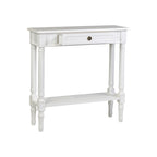 Table console traditionnelle noire / grise / blanche avec tiroir