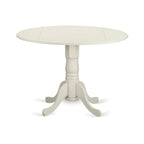 Table à manger ronde à pied central pour 4 personnes – Chêne / Noir / Blanc / Acajou / Hêtre / Marron selle