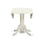 Table à manger ronde à pied central pour 4 personnes – Chêne / Noir / Blanc / Acajou / Hêtre / Marron selle