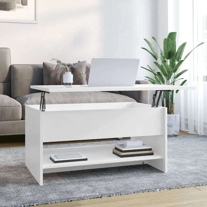 Table basse relevable – Plusieurs coloris, Bois manufacturé, 1 unité