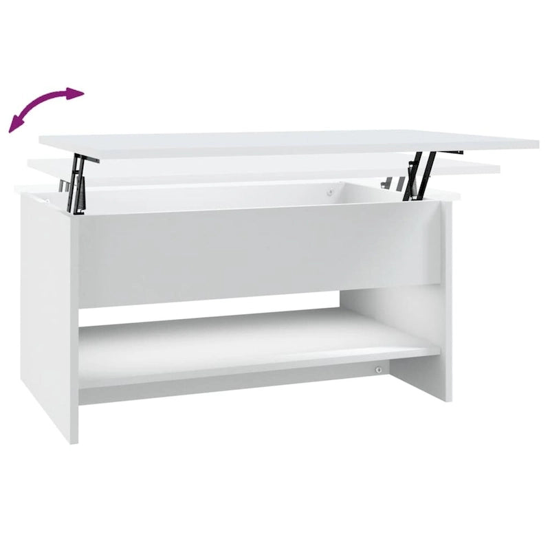 Table basse relevable – Plusieurs coloris, Bois manufacturé, 1 unité