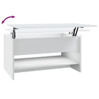 Table basse relevable – Plusieurs coloris, Bois manufacturé, 1 unité