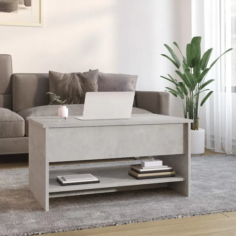 Table basse relevable – Plusieurs coloris, Bois manufacturé, 1 unité