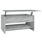Table basse relevable – Plusieurs coloris, Bois manufacturé, 1 unité